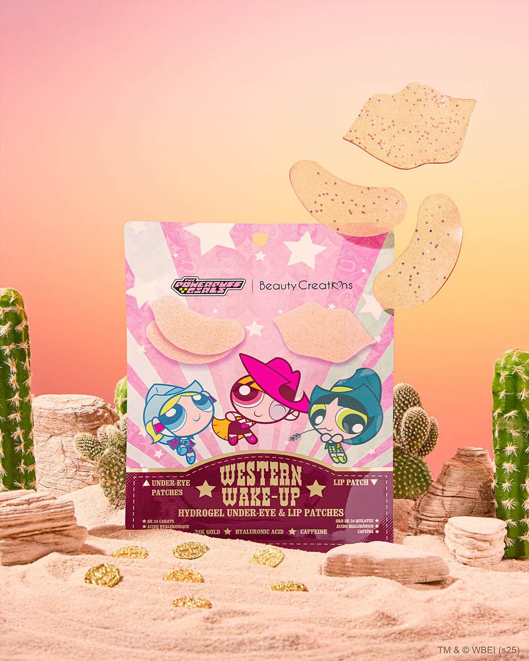 The Powerpuff Girls "Western Wake-Up" Hydrogel Undereye & Lip Patches (3 Pack)