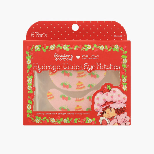 STRAWBERRY SHORTCAKE 6 PAIR UNDER EYE HYDROGEL PADS