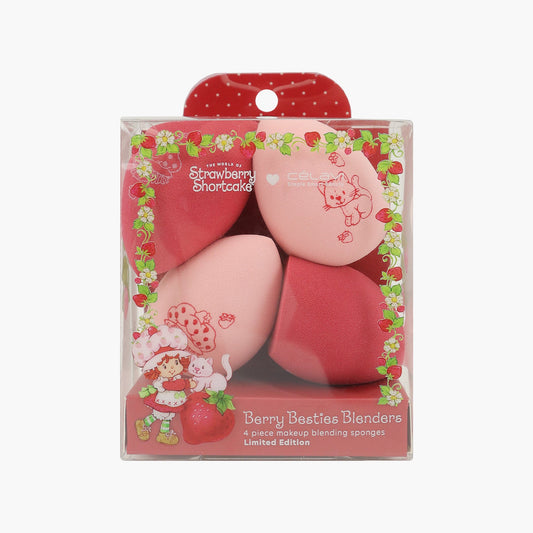 STRAWBERRY SHORTCAKE 4PC PRINTED MAKEUP BLENDERS