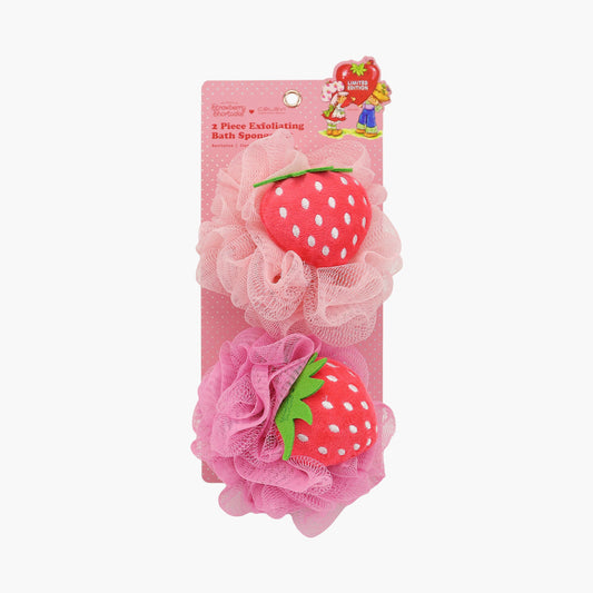 STRAWBERRY SHORTCAKE 2PC BATH SPONGE SET