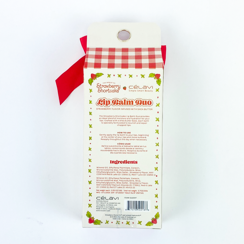 STRAWBERRY SHORTCAKE LIP BALM DUO