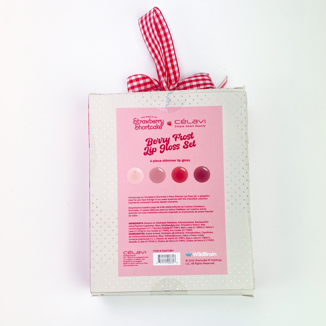 STRAWBERRY SHORTCAKE HOLIDAY BERRY FROST LIP GLOSS SET