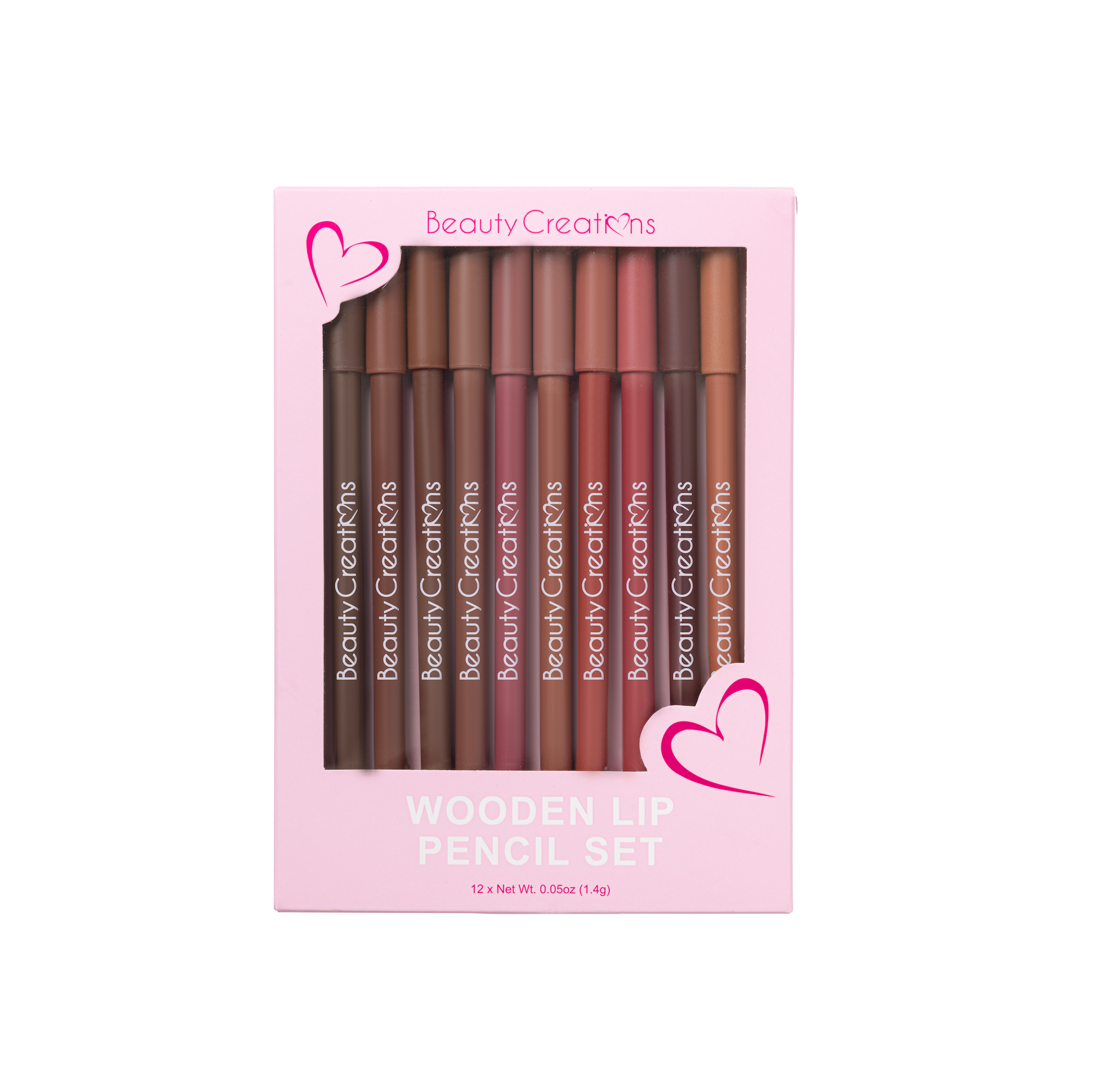 Wooden Lip Pencil Set