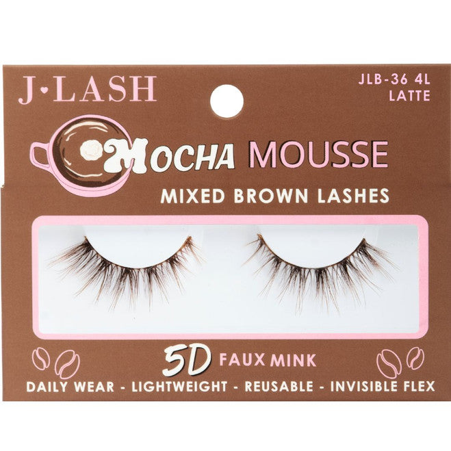 Mocha Mousse Mixed Brown Lashes - Latte