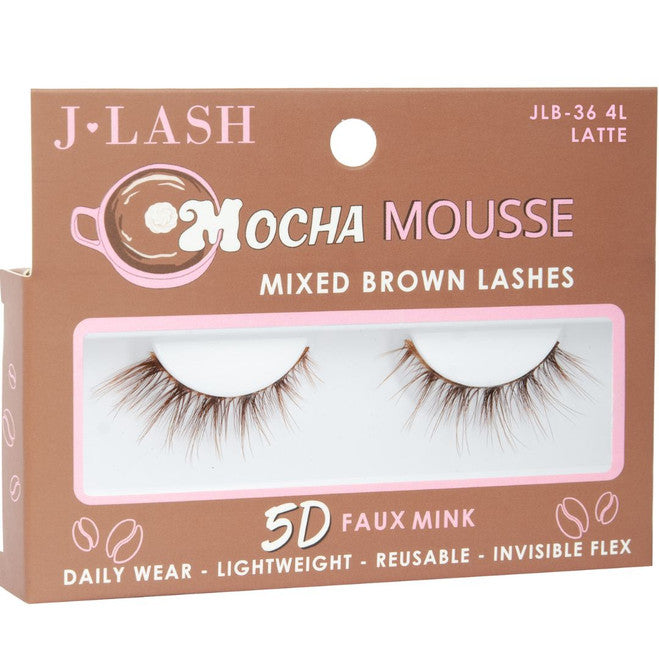 Mocha Mousse Mixed Brown Lashes - Latte