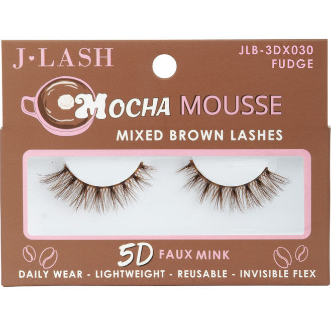 Mocha Mousse Mixed Brown Lashes - Fudge