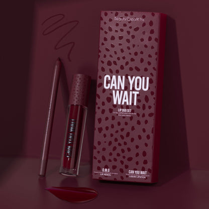 CAN YOU WAIT LIP DUO SET