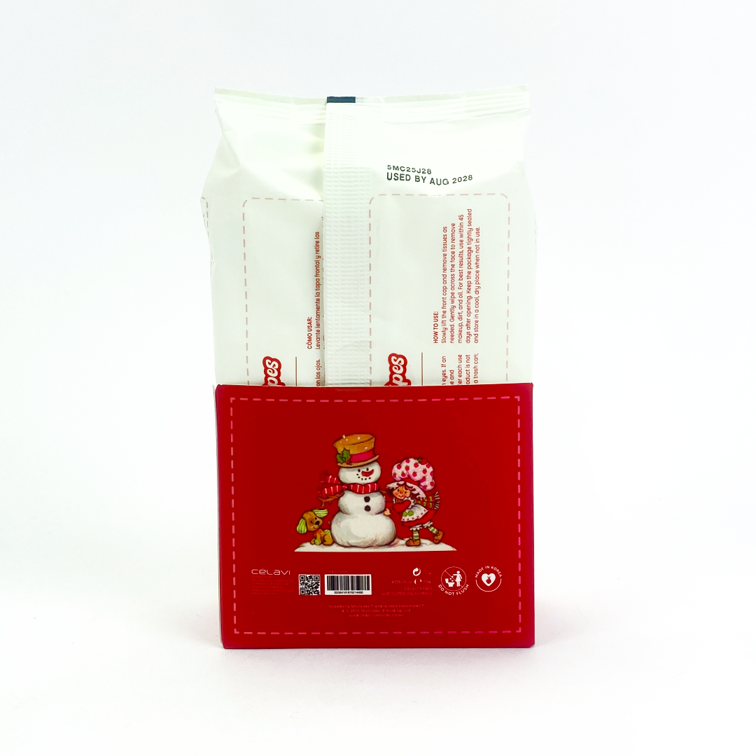 STRAWBERRY SHORTCAKE GLOW BOOST CLEANSING WIPES