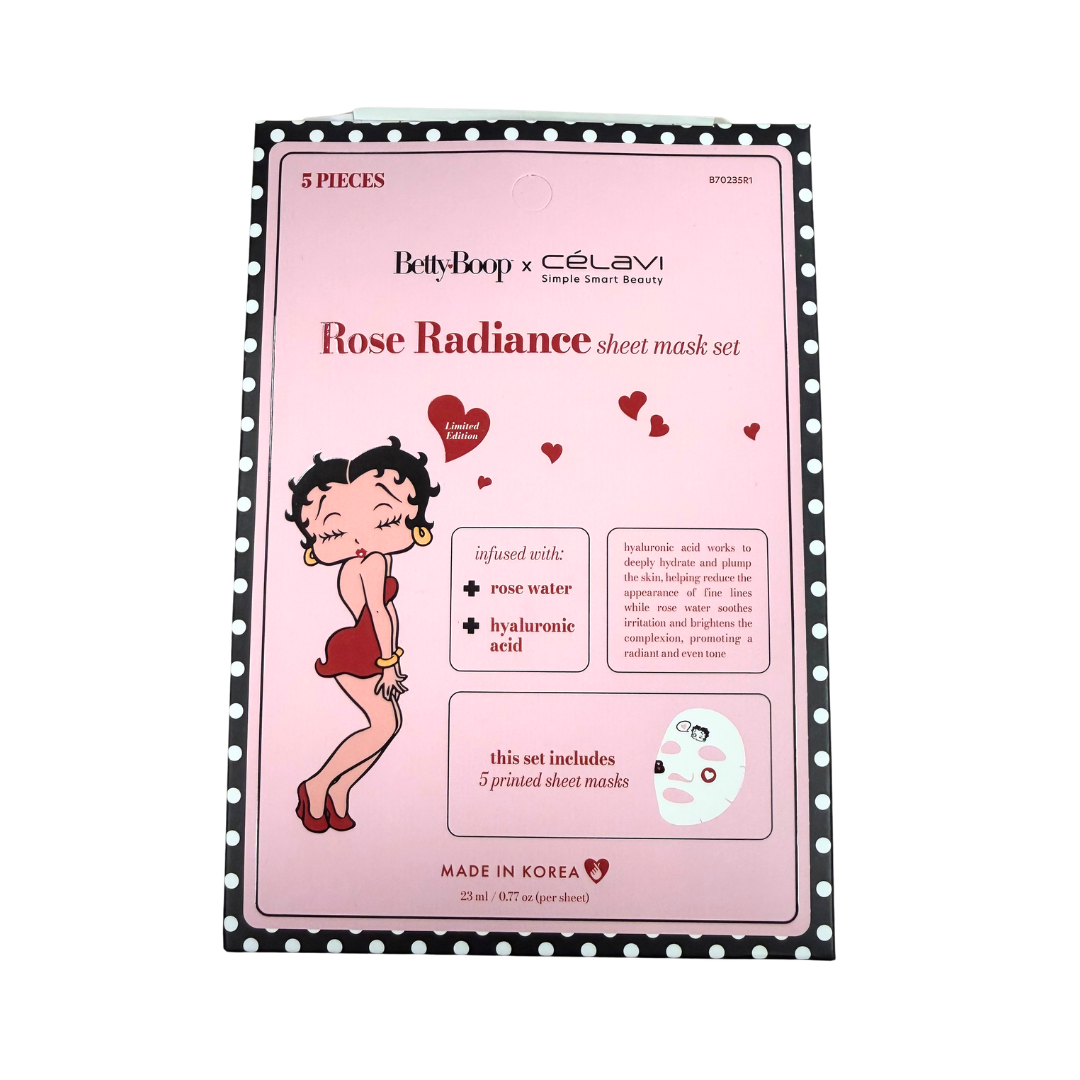 Betty Boop Rose Radiance Sheet Mask Set