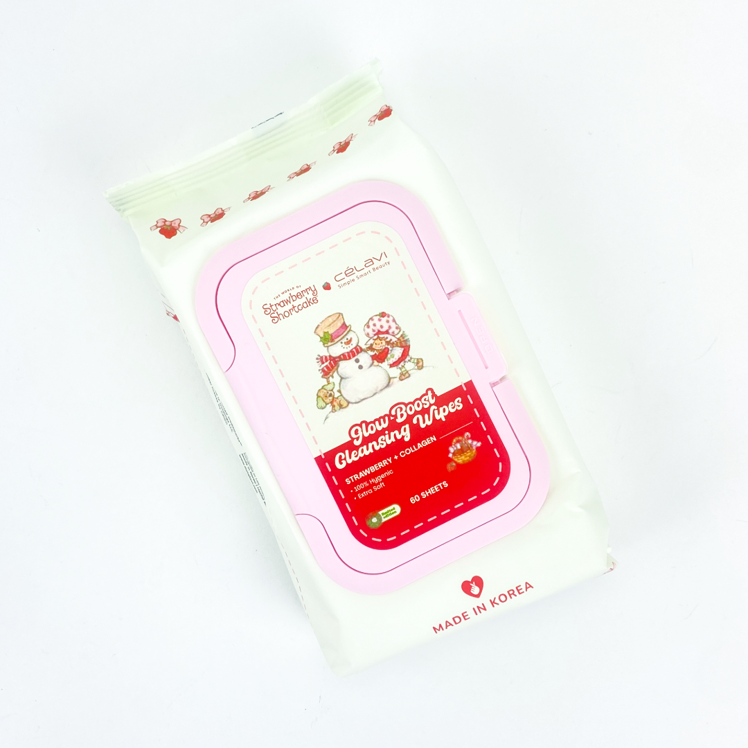 STRAWBERRY SHORTCAKE GLOW BOOST CLEANSING WIPES