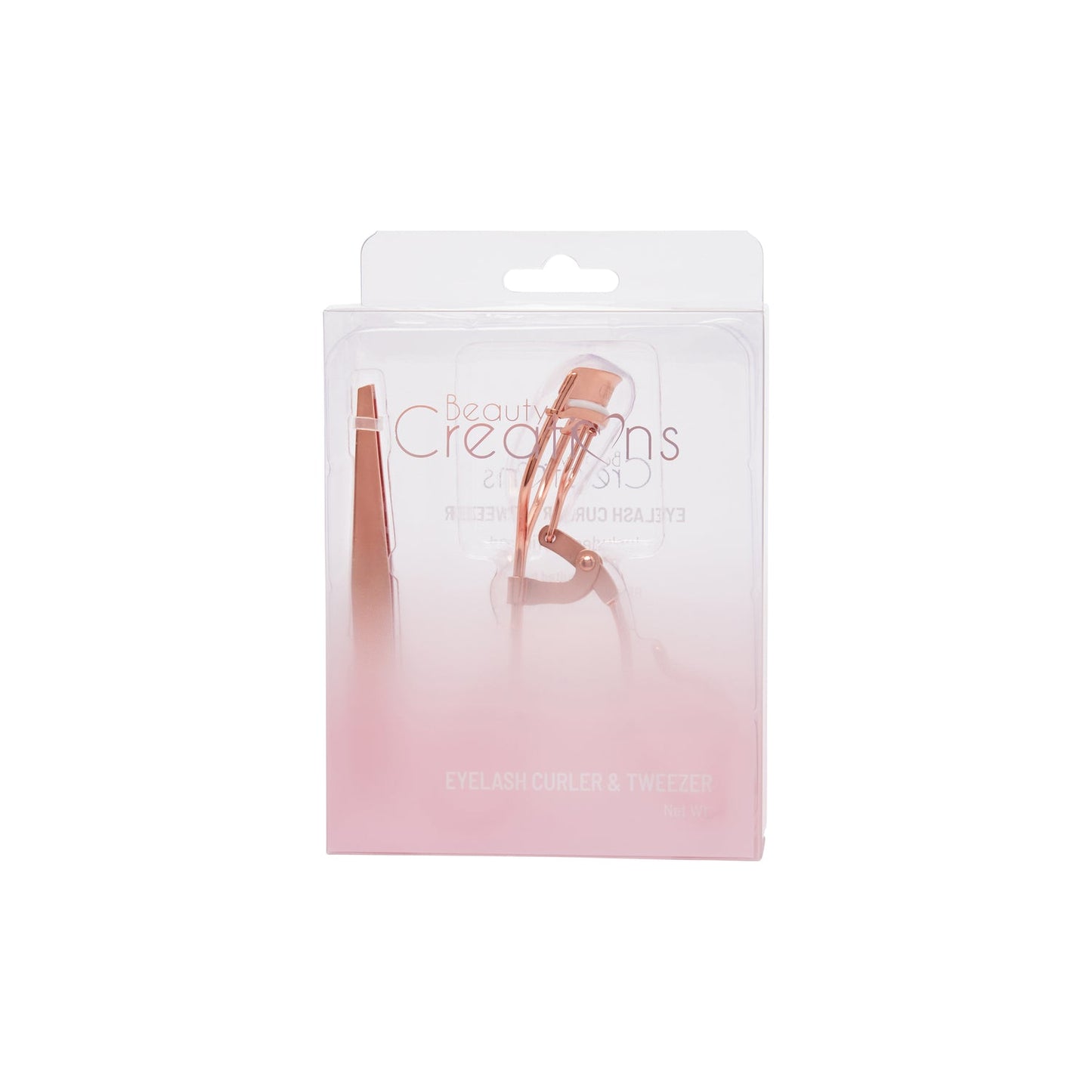 Rose Gold Eyelash Curler & Tweezer