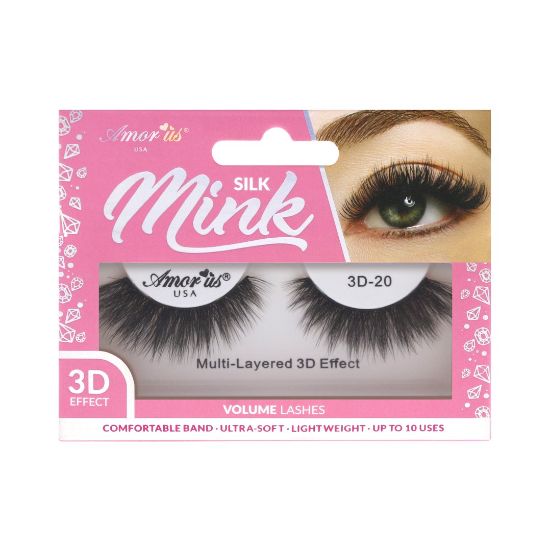 Silk Mink Eyelashes - 20