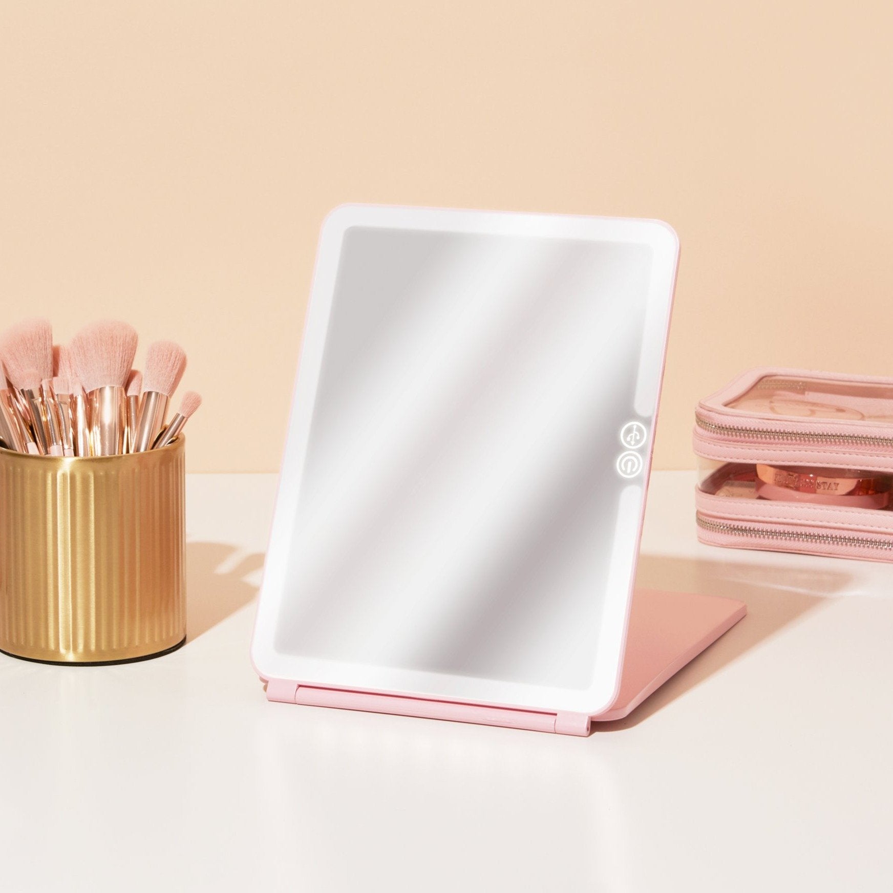 On The Go Vanity Mirror - Pink