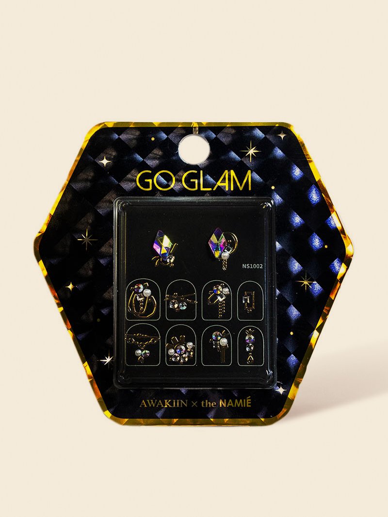 Go Glam Gem Stone Nail Art