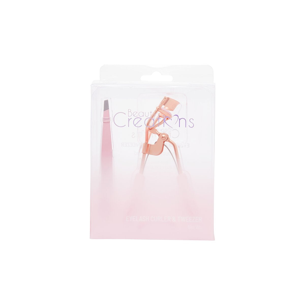 Light Pink Eyelash Curler & Tweezer